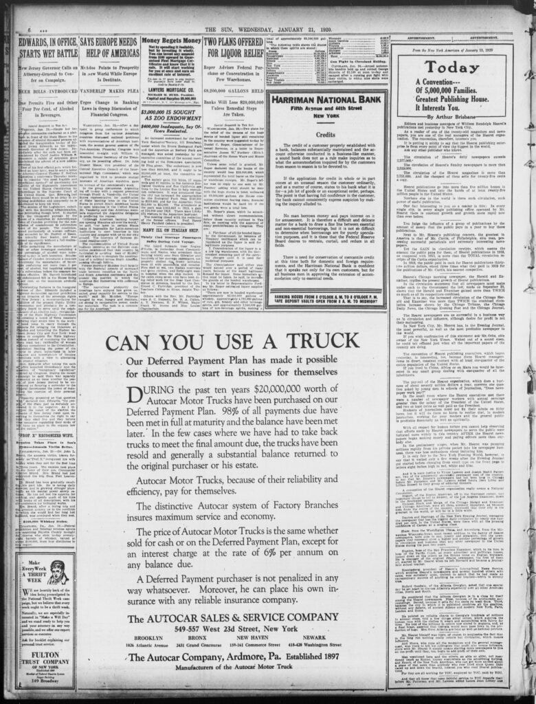 Full page: Admiral Sims Refuses Naval Gag Order in Daniels Controversy, 1920