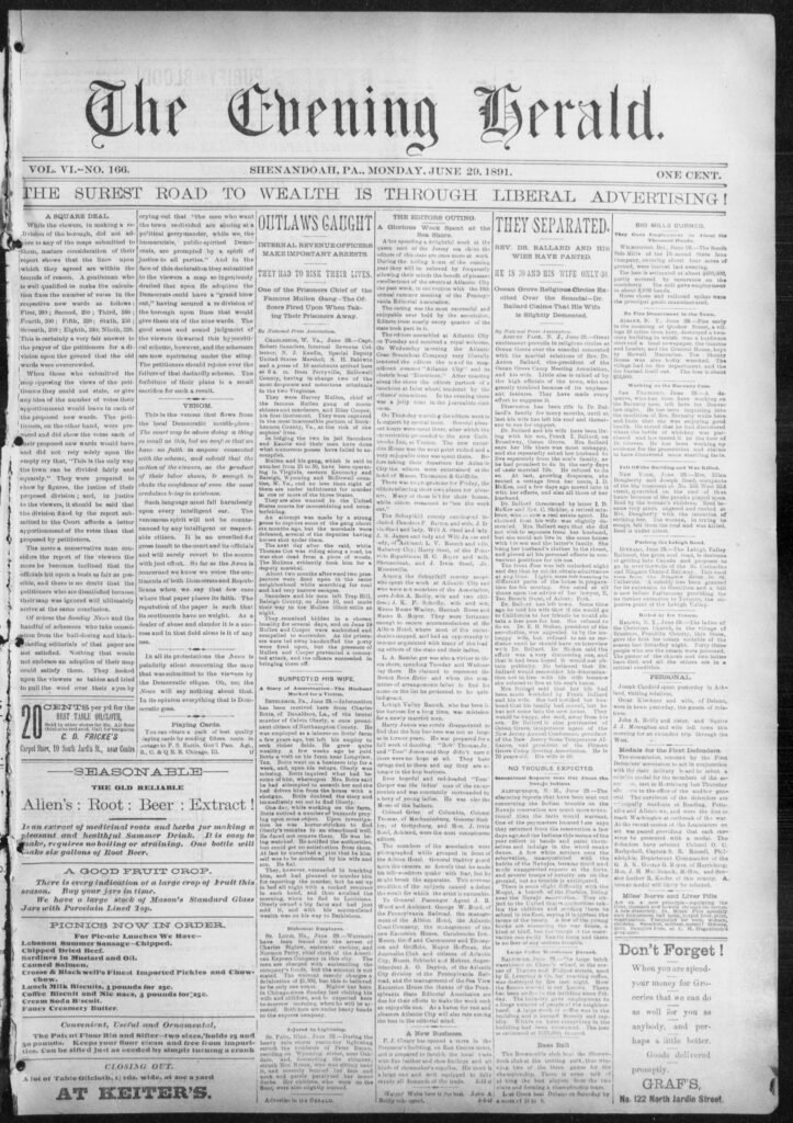 Full page: Thirty Skeletons Discovered in Chicago Ice House, 1891