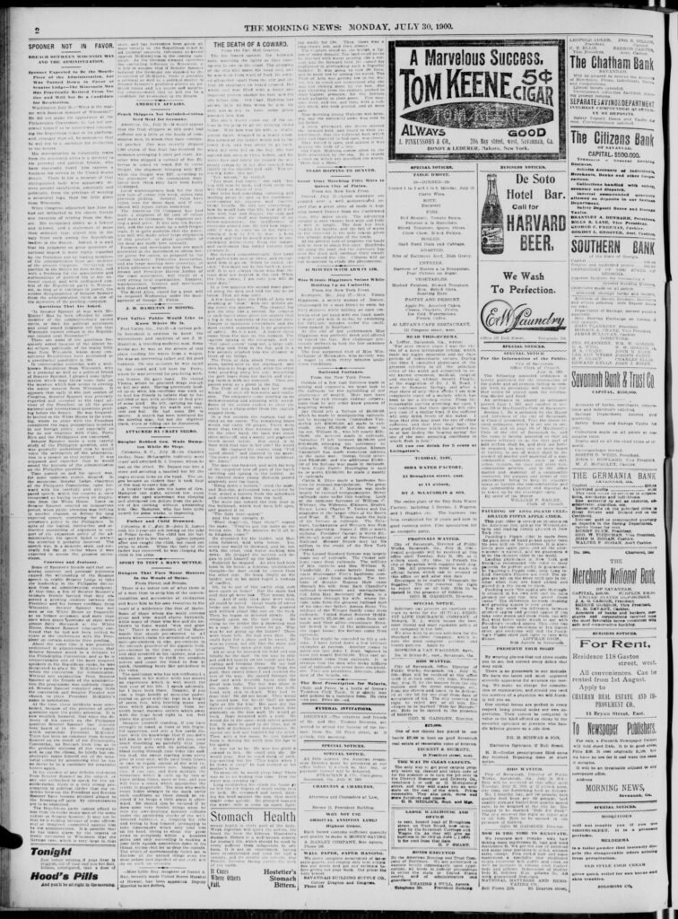 Full page: McKinley Demands China Prove Foreign Ministers Alive Before Peace Mediation, July 1900
